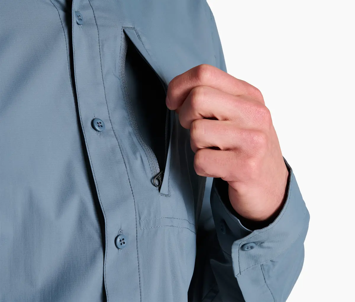 Men's Driftr™ Long Sleeve | Charcoal Blue - Image 5