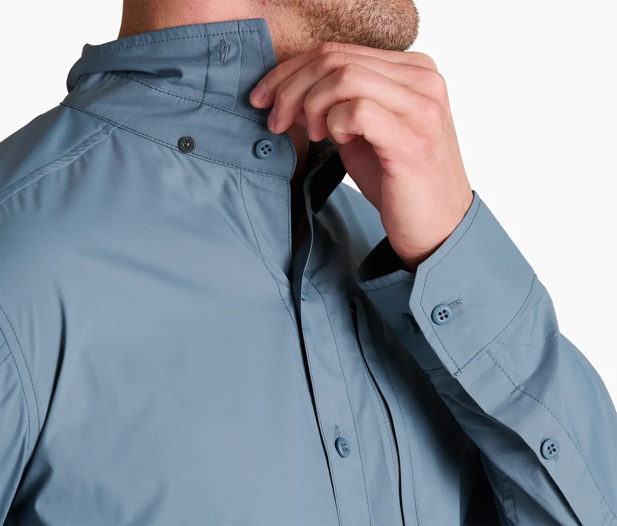 Men's Driftr™ Long Sleeve | Charcoal Blue - Image 7