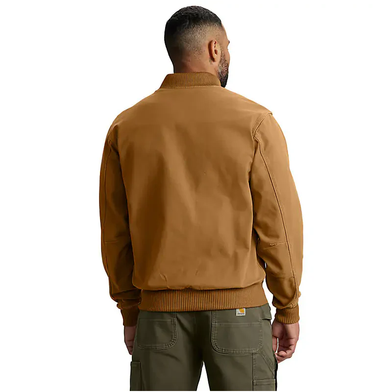 Men's Rugged Flex Duck Bomber Coat | Carhartt Brown - Image 2