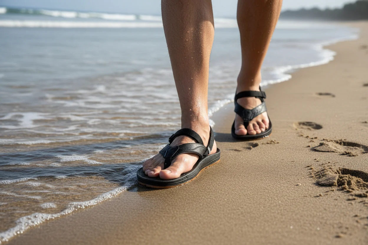 Men's Filipe Sandals | Black - Image 6