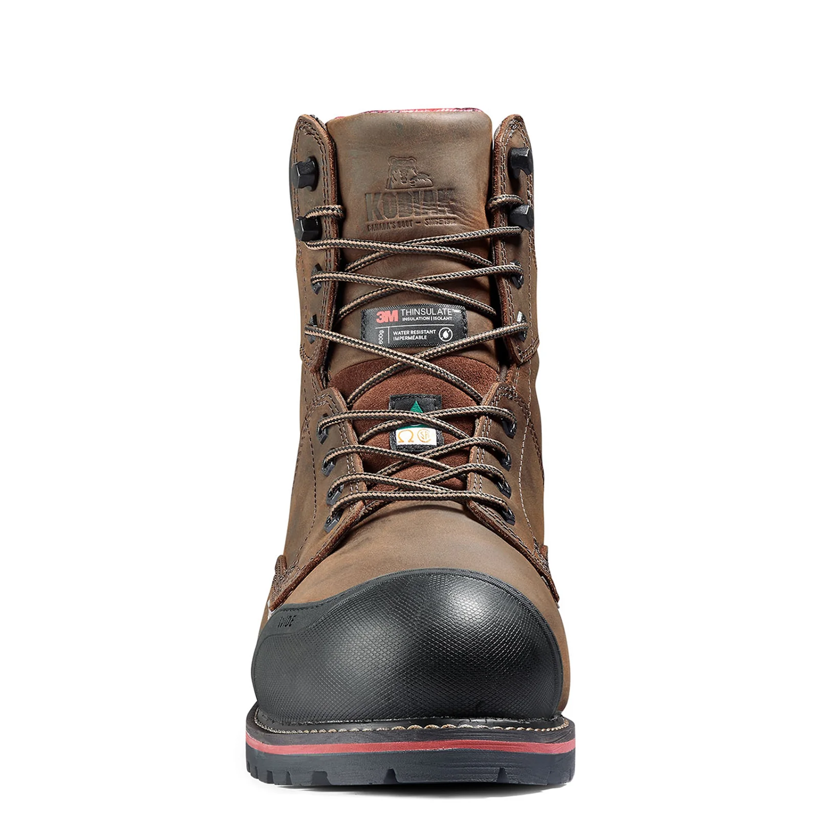 Men's Widebody Warm 8" Composite Toe Winter Safety Work Boot | Dark Brown - Image 6