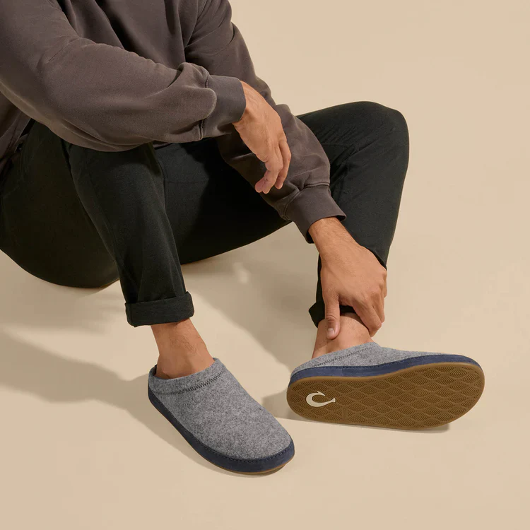 Men's Hāmani Hulu Wool Slipper | Graphite - Image 6