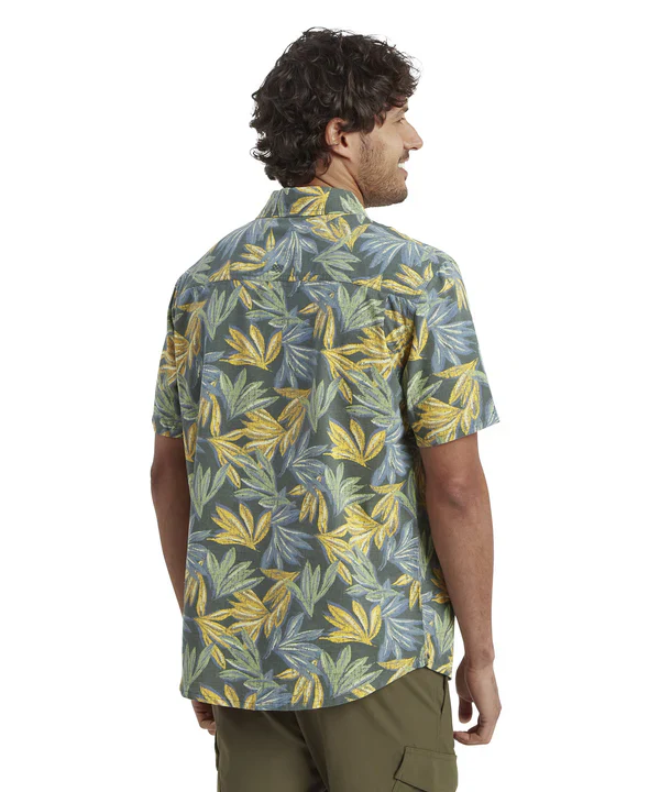 Men's Short Sleeve Havai Shirt | Dark Thyme - Image 4