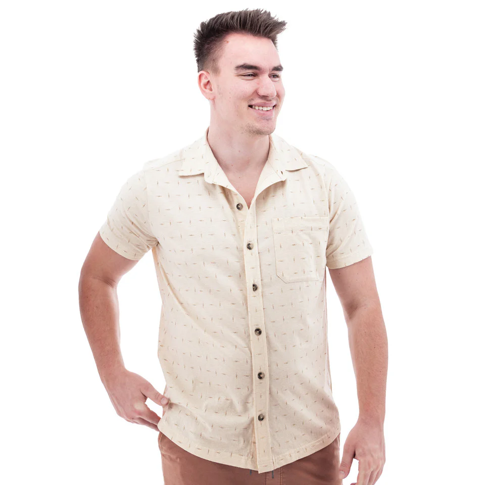 Men's Jackson Single Pocket Print Shirt | Natural - Image 2