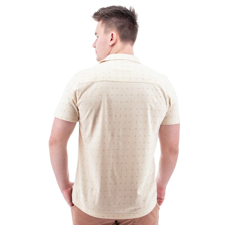 Men's Jackson Single Pocket Print Shirt | Natural - Image 3