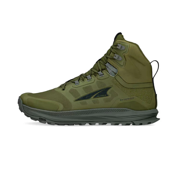 Men's Lone Peak 9 Waterproof Mid | Green - Image 2