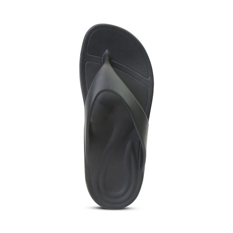 Men's Maui Orthotic Flips Black - Image 5