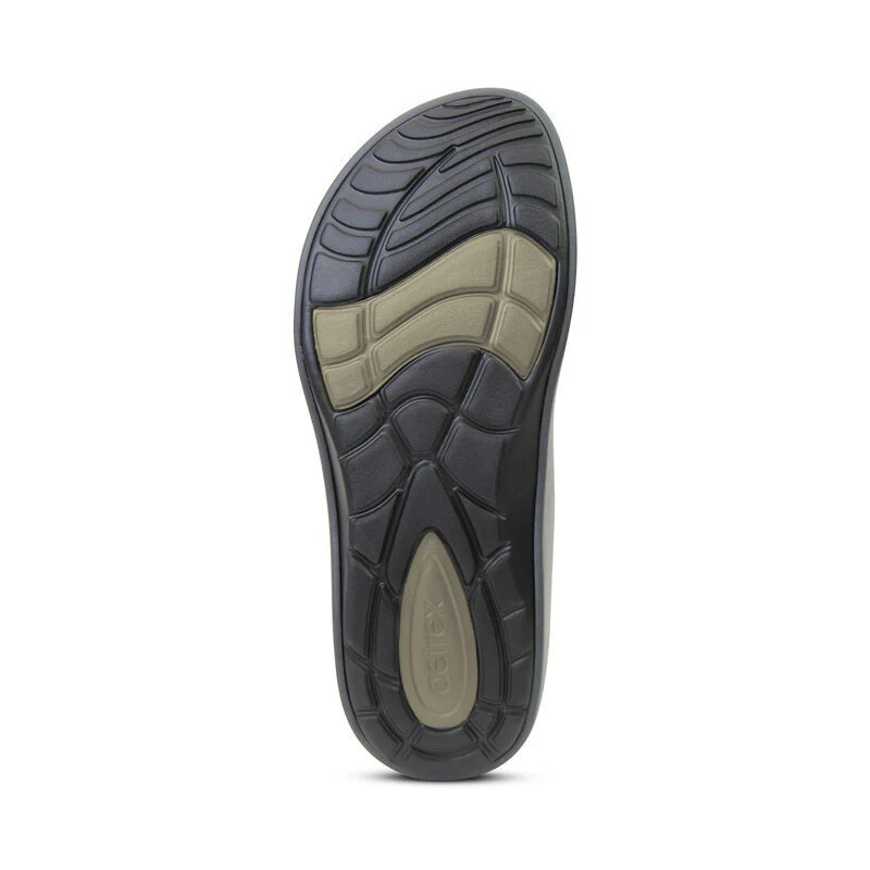 Men's Maui Orthotic Flips Army Green - Image 6