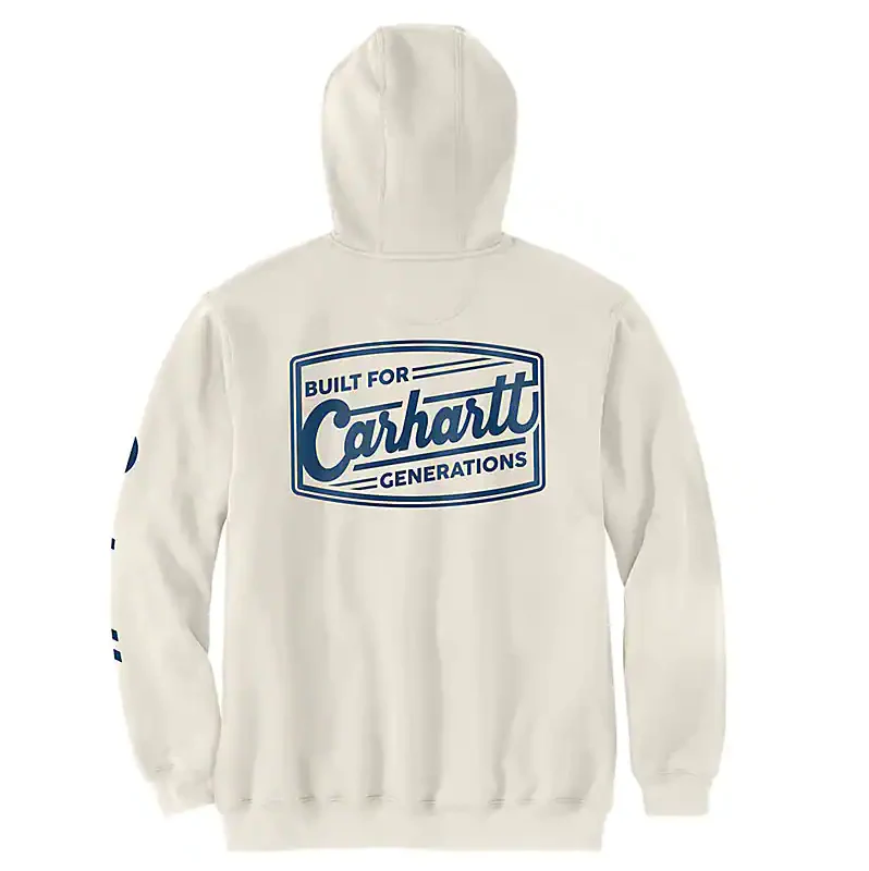 Men's Midweight Hooded Graphic Sweatshirt | Malt - Image 2