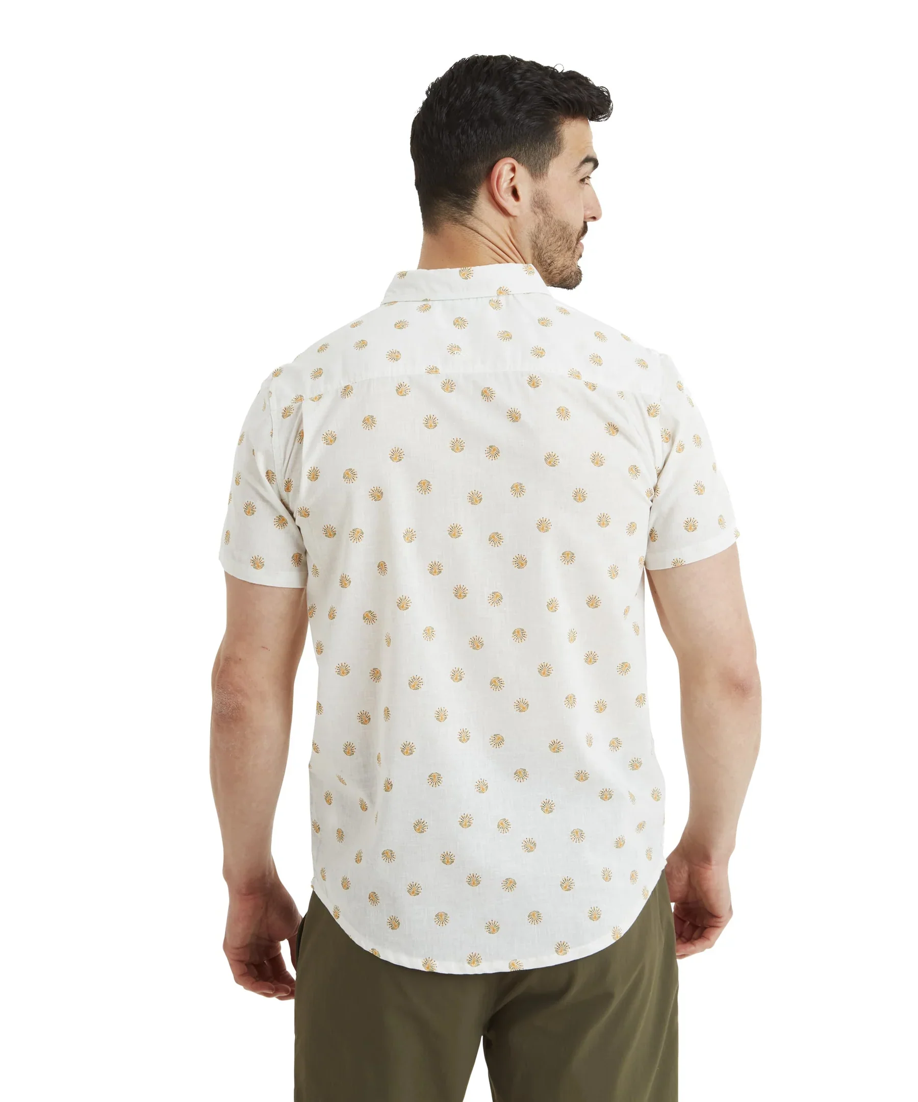 Men's Newar Peacock Short Sleeve Shirt | Peetho - Image 2