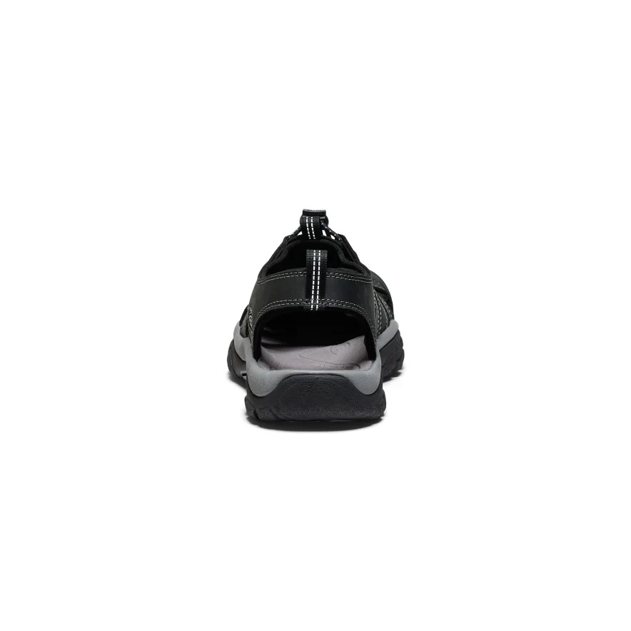 Men's Newport Leather Sandals | Black Steel Grey - Image 4