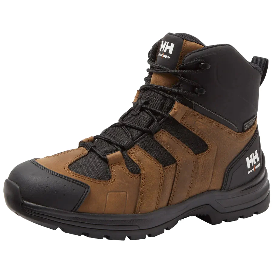 Men's Oslo Hiker Mid Waterproof Soft Toe Work Boots | Dark Brown - Image 2
