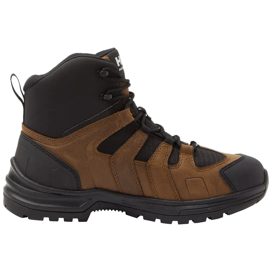 Men's Oslo Hiker Mid Waterproof Soft Toe Work Boots | Dark Brown - Image 4