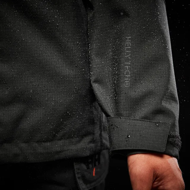 Men's Waterproof Oxford Shell Jacket | Black - Image 2