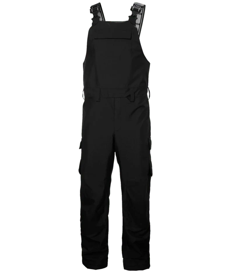 Men's Oxford Shell Rain Bib Overalls | Black