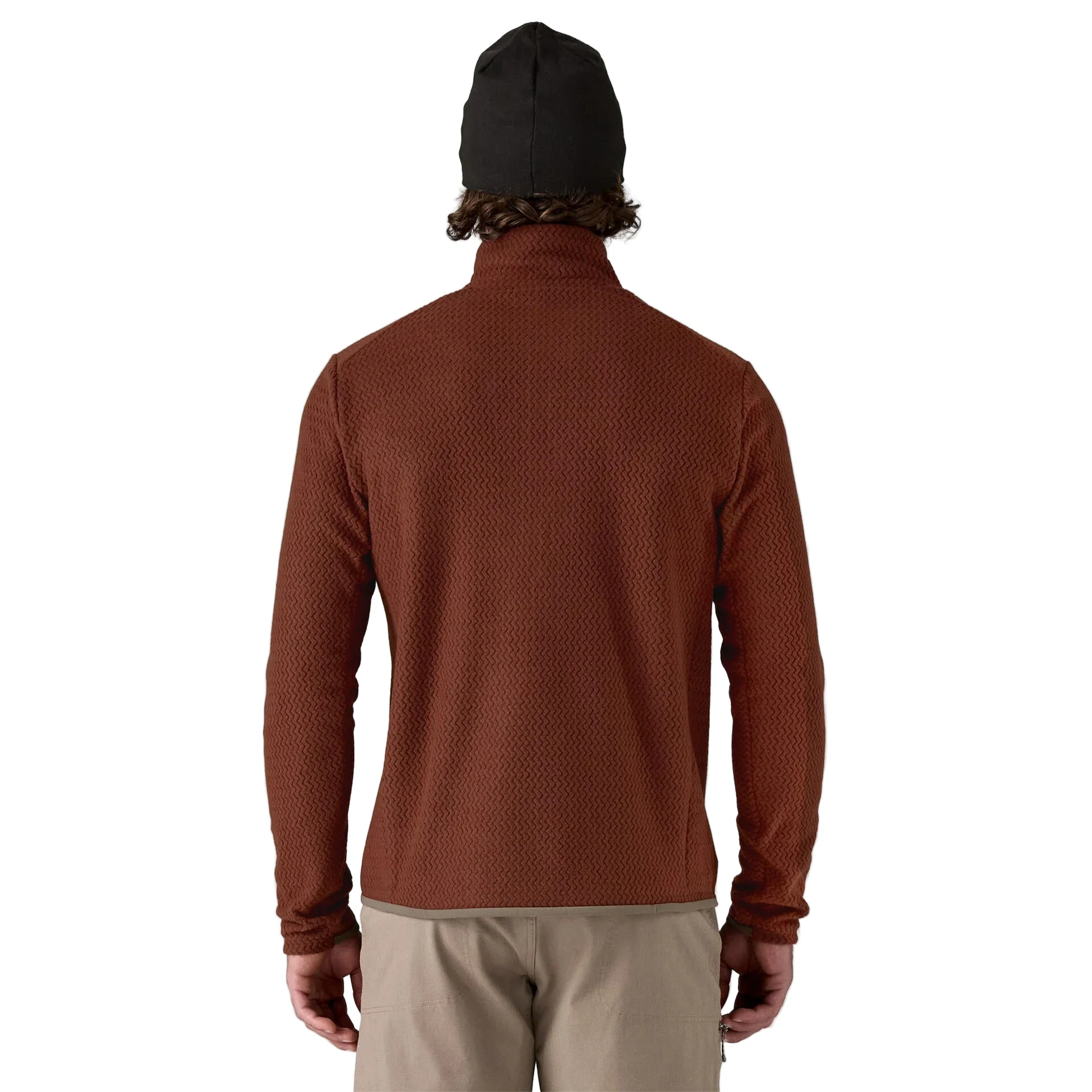 Men's R1® Air Fleece Zip-Neck | Dried Vanilla - Image 3
