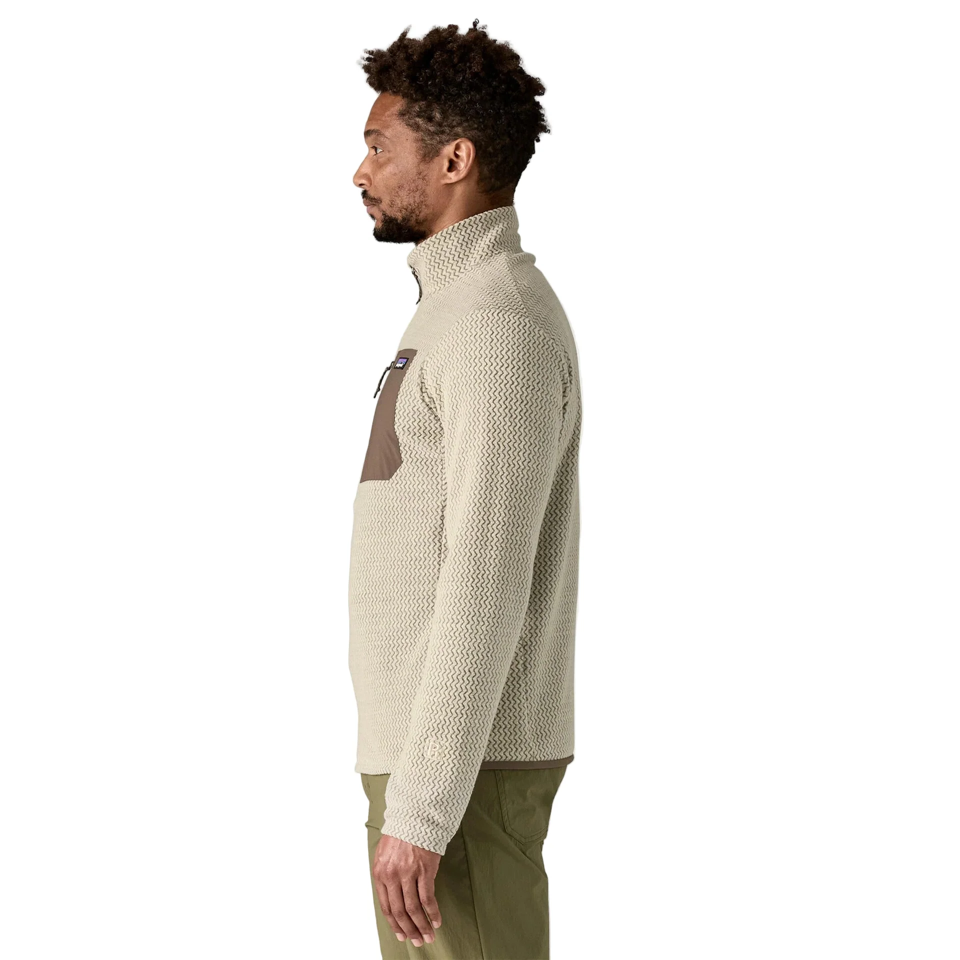 Men's R1® Air Fleece Zip-Neck | Pelican - Image 4