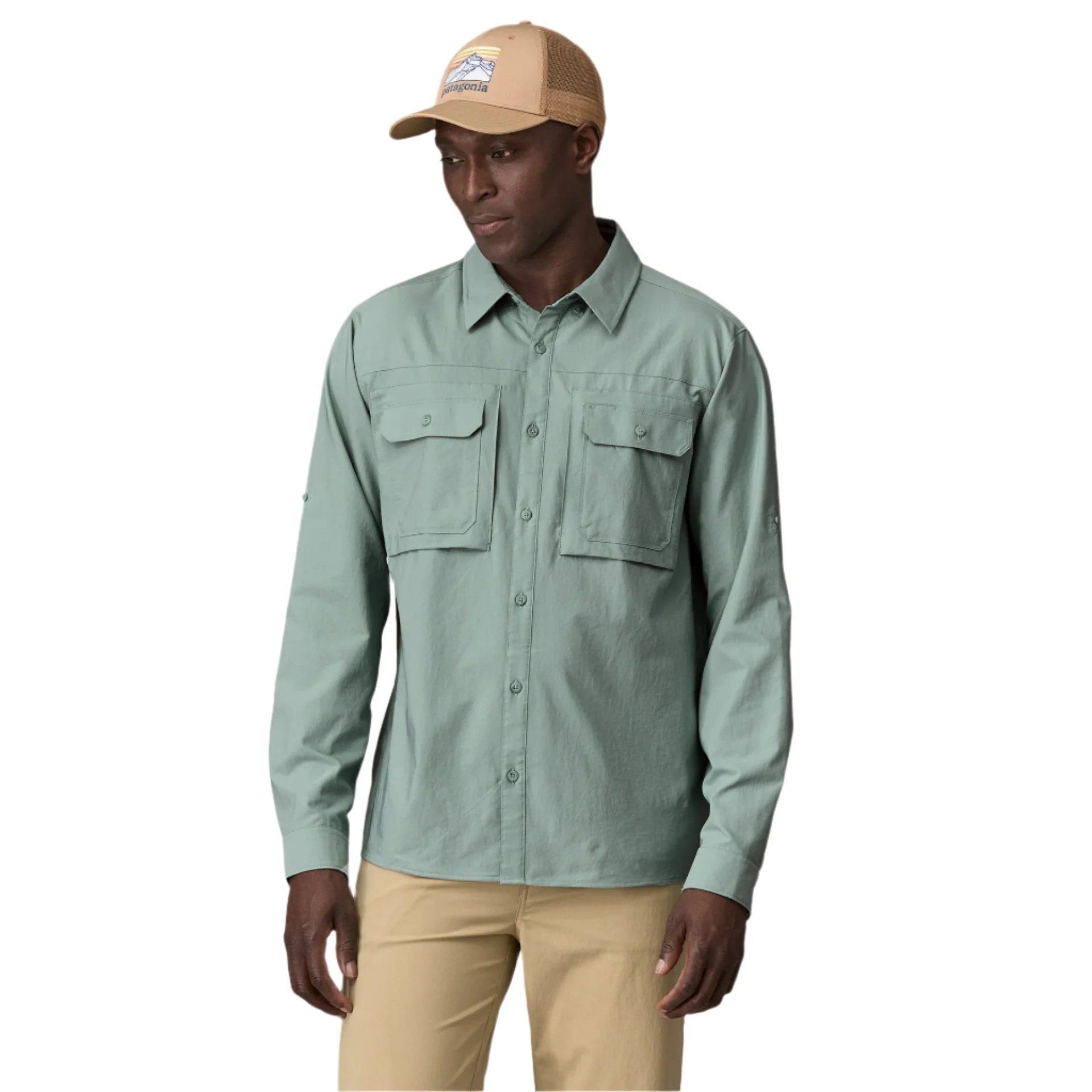 Men's Long Sleeved Self-Guided Sun Shirt | Thermal Blue