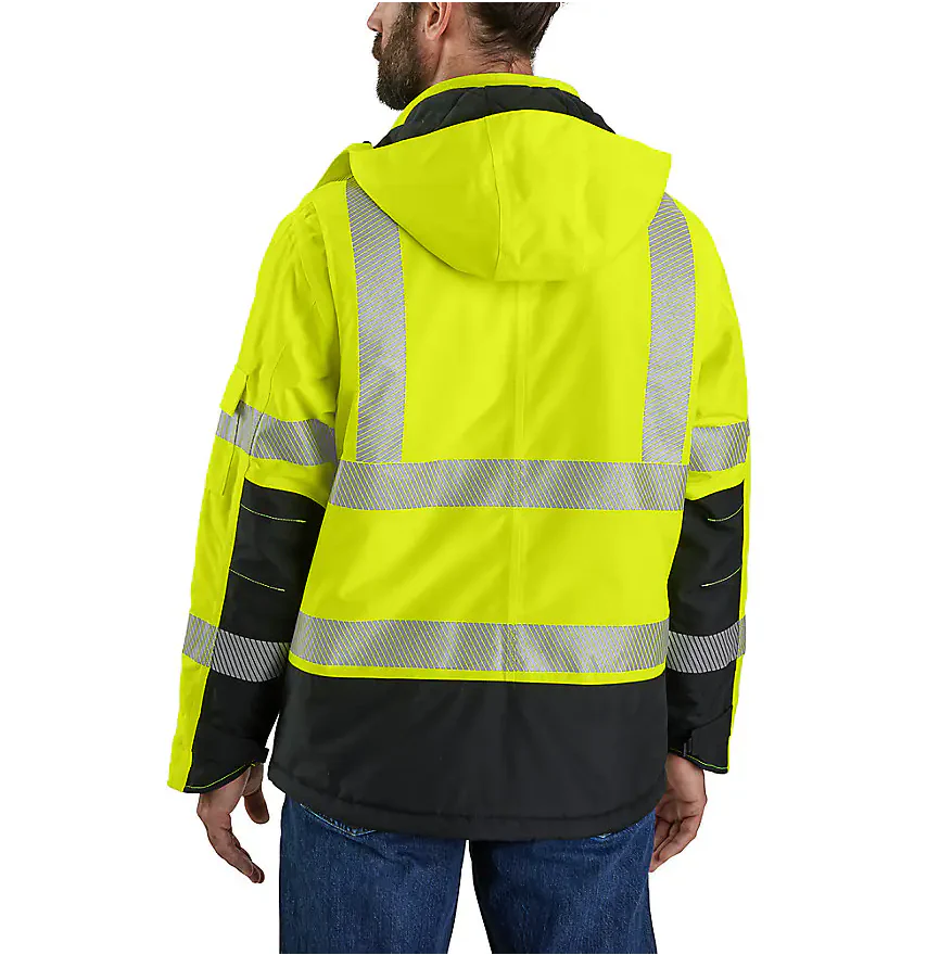 Men's High-Visibility Waterproof Class 3 Sherwood Jacket - 4 Extreme Warmth Rating | Brite Lime - Image 2