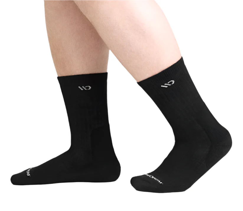 Men's Solid Cushioned Micro Crew Socks - Image 12