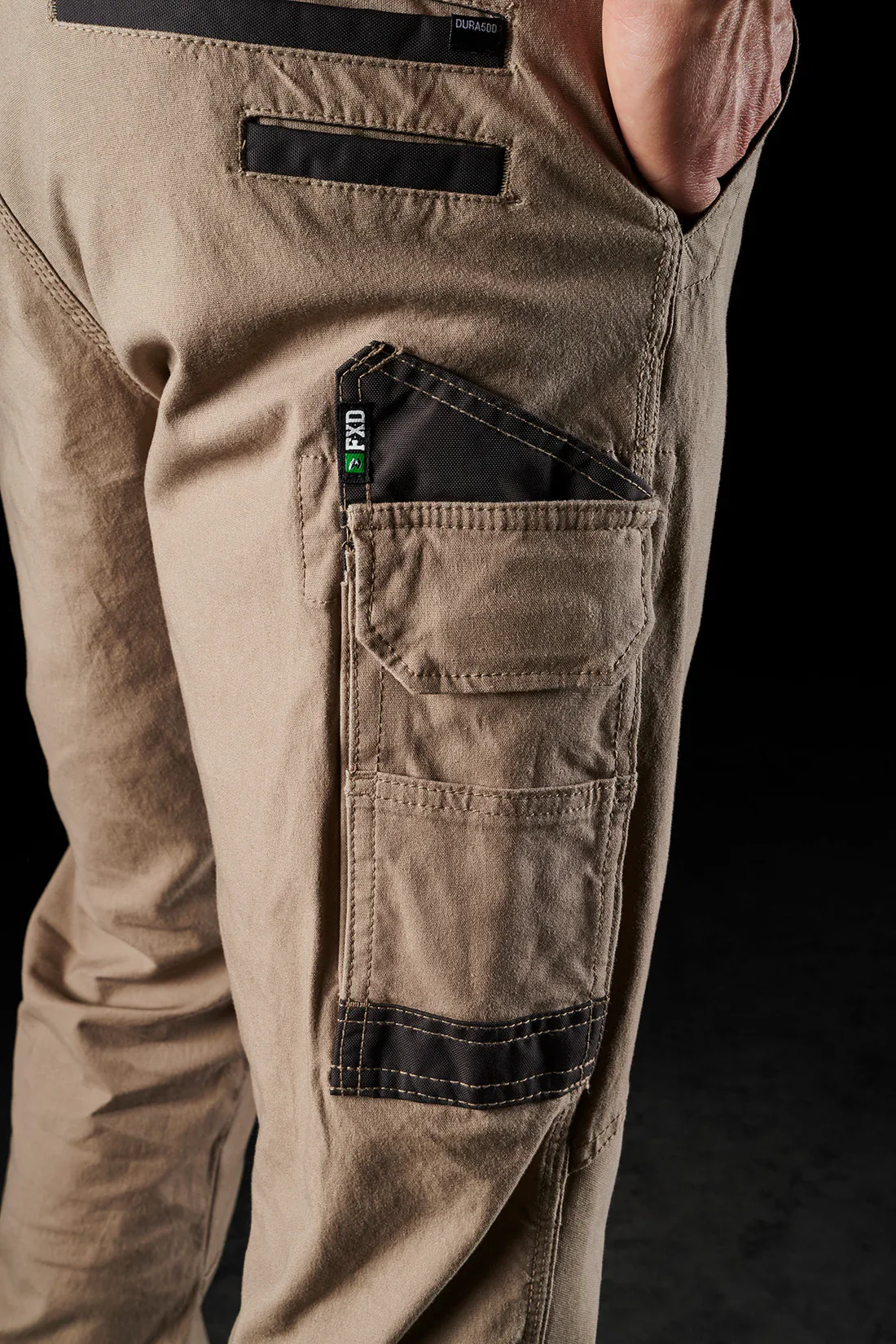 Men's Stretch Work Pants | Khaki - Image 4