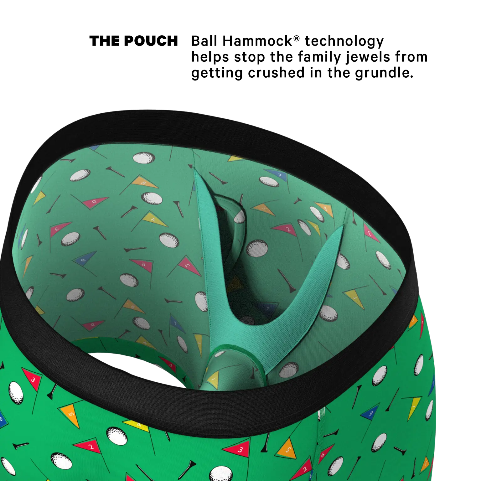 The Front Nine | Golf Ball Hammock® Pouch Underwear With Fly - Image 3