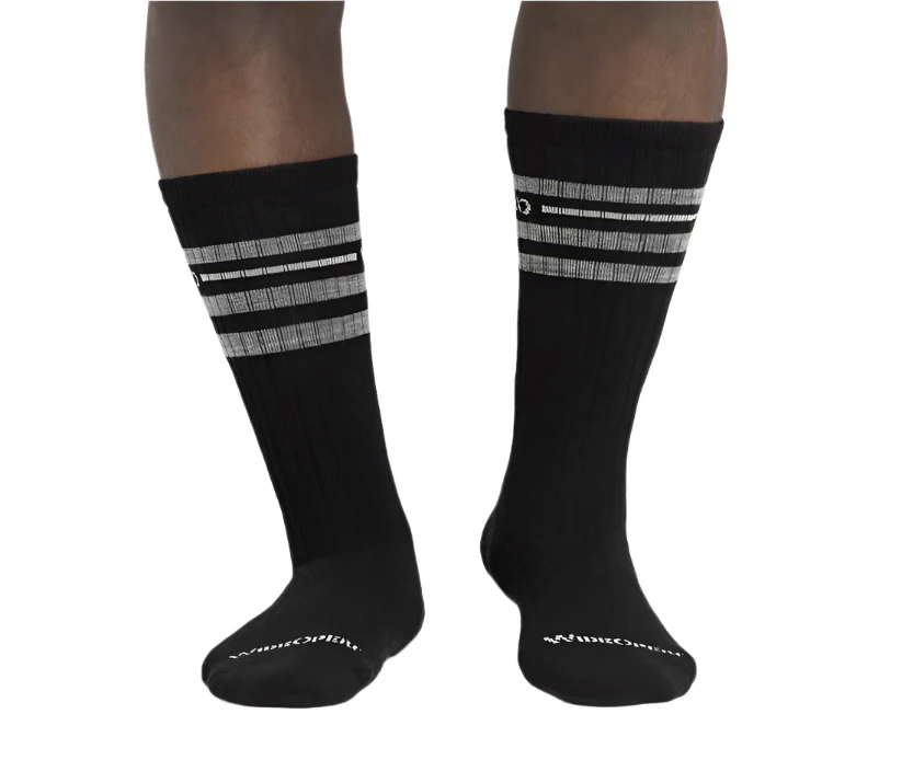 Men's Vintage Stripe Cushioned Crew Socks - Image 11