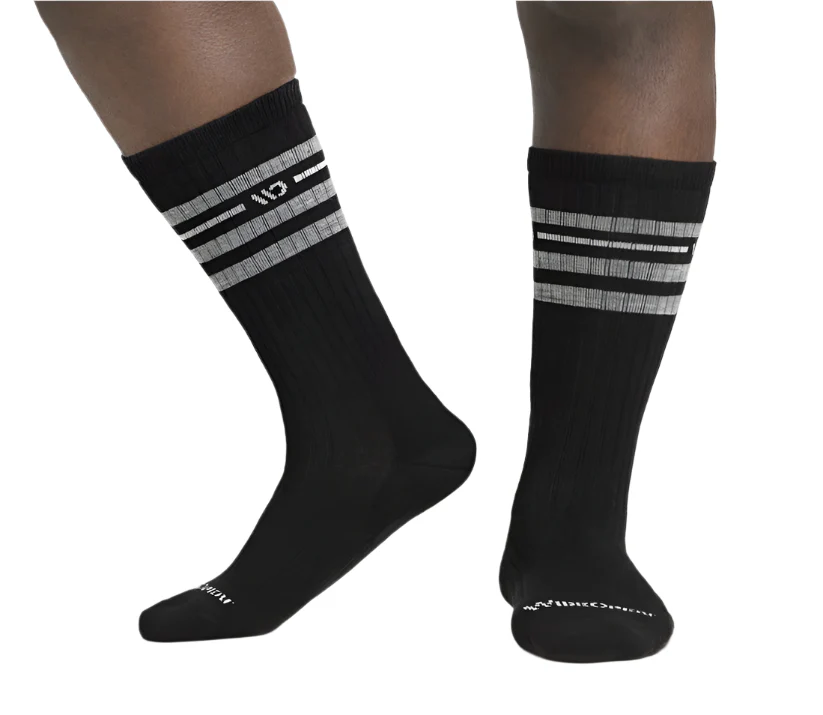 Men's Vintage Stripe Cushioned Crew Socks - Image 12