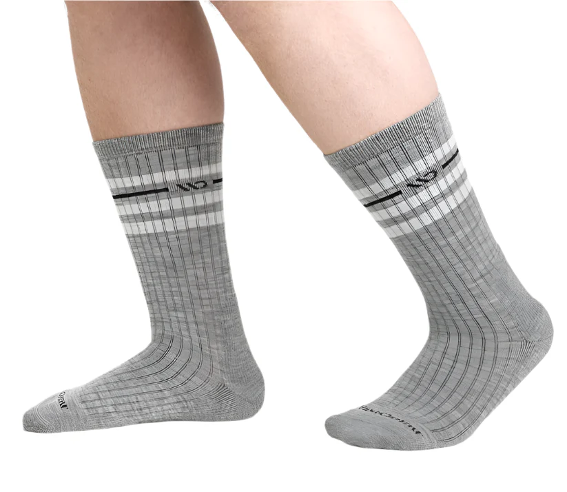 Men's Vintage Stripe Cushioned Crew Socks - Image 4