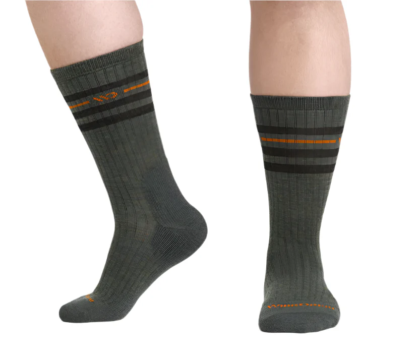 Men's Vintage Stripe Cushioned Crew Socks - Image 7