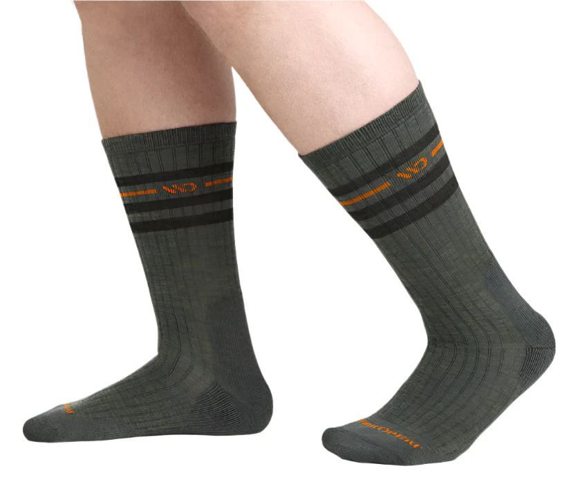 Men's Vintage Stripe Cushioned Crew Socks - Image 9