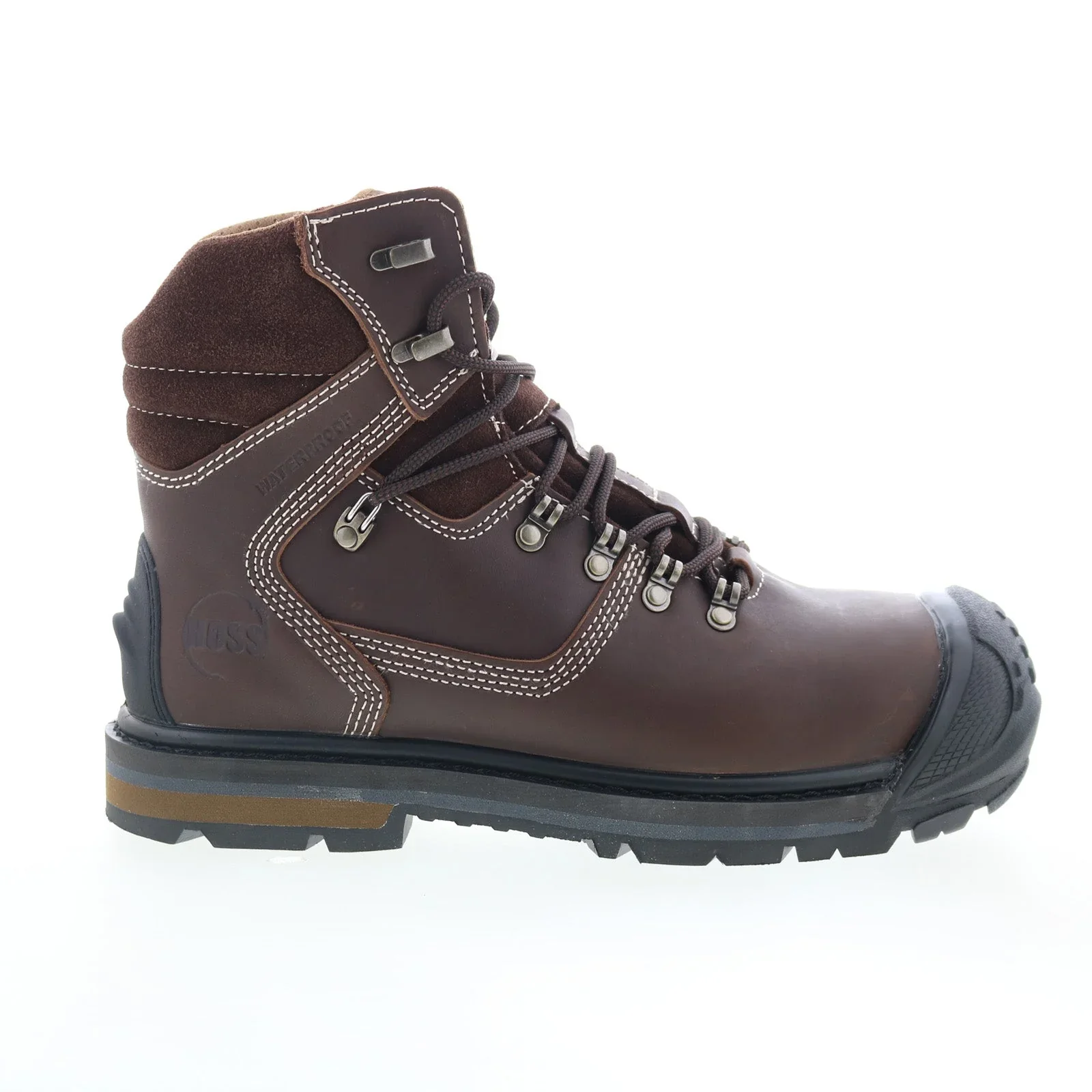 Men's Waterproof Hog Composite Toe Work Boots | Brown - Image 2