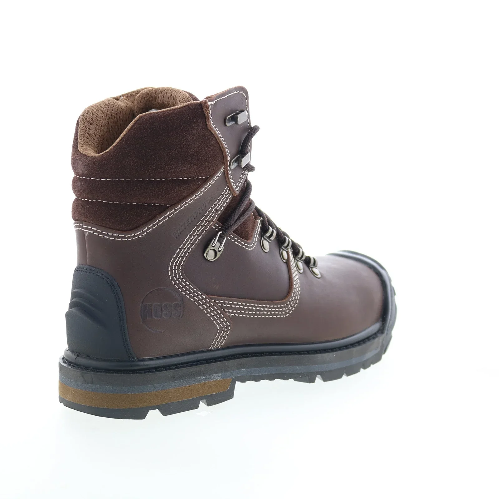 Men's Waterproof Hog Composite Toe Work Boots | Brown - Image 5