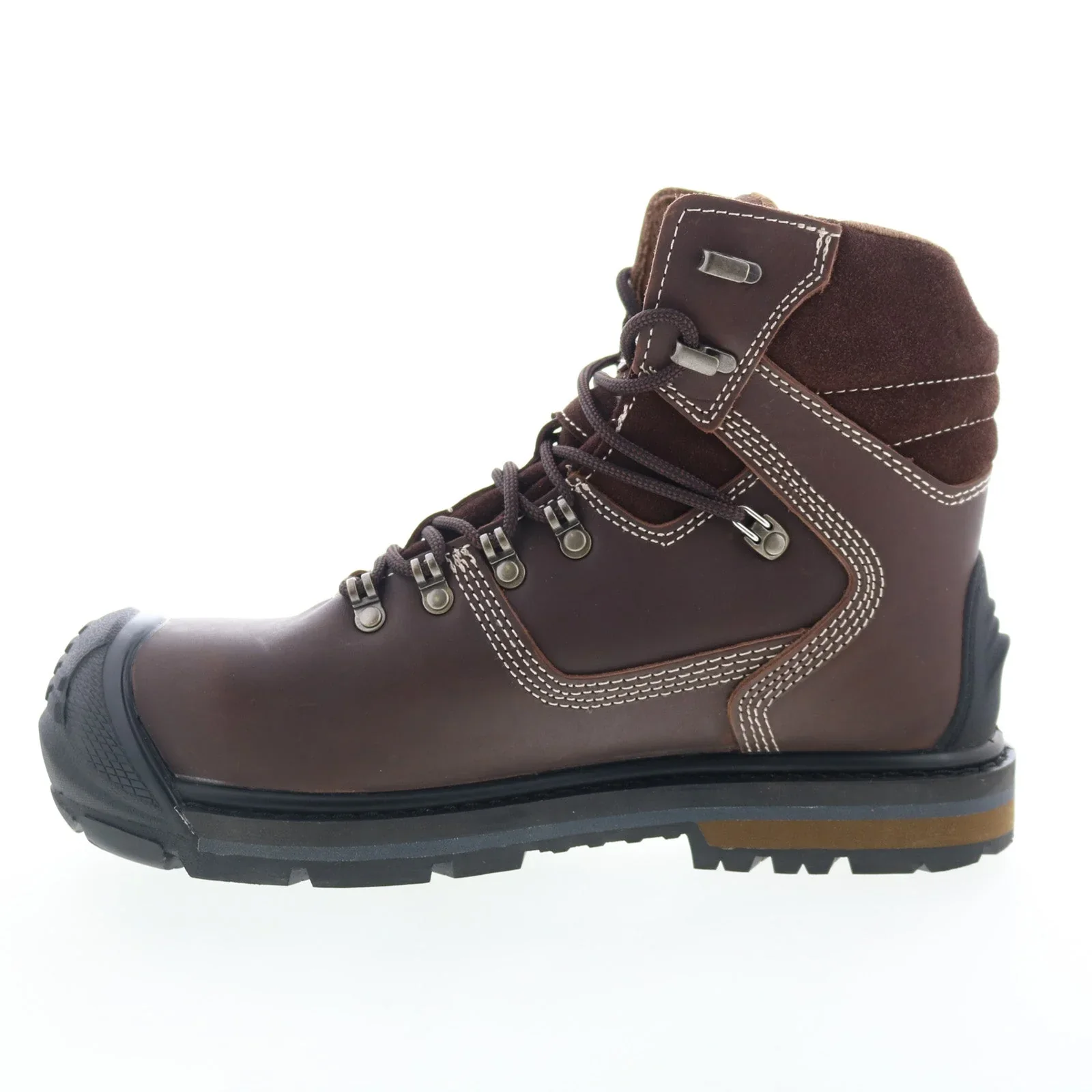 Men's Waterproof Hog Composite Toe Work Boots | Brown - Image 7
