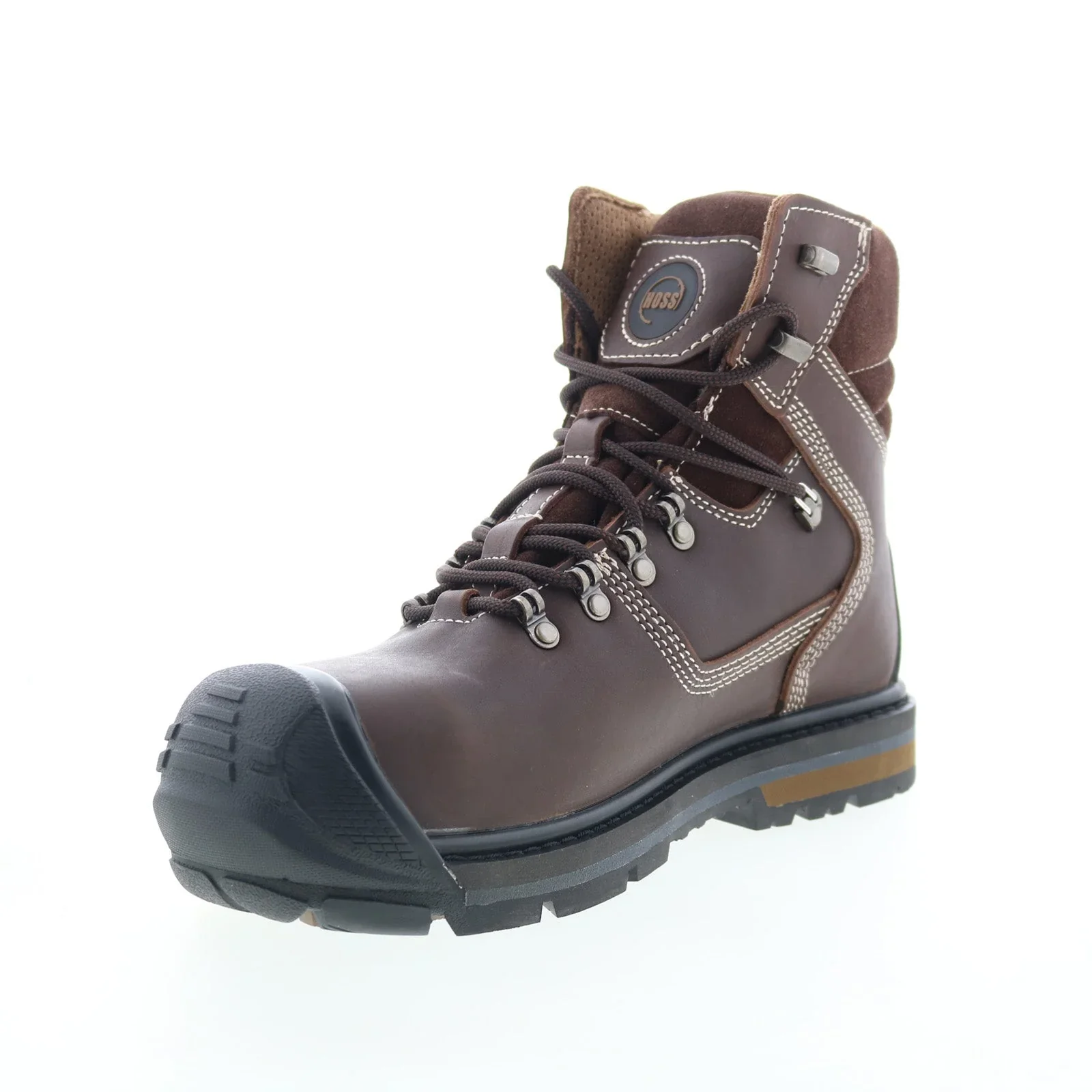Men's Waterproof Hog Composite Toe Work Boots | Brown - Image 8