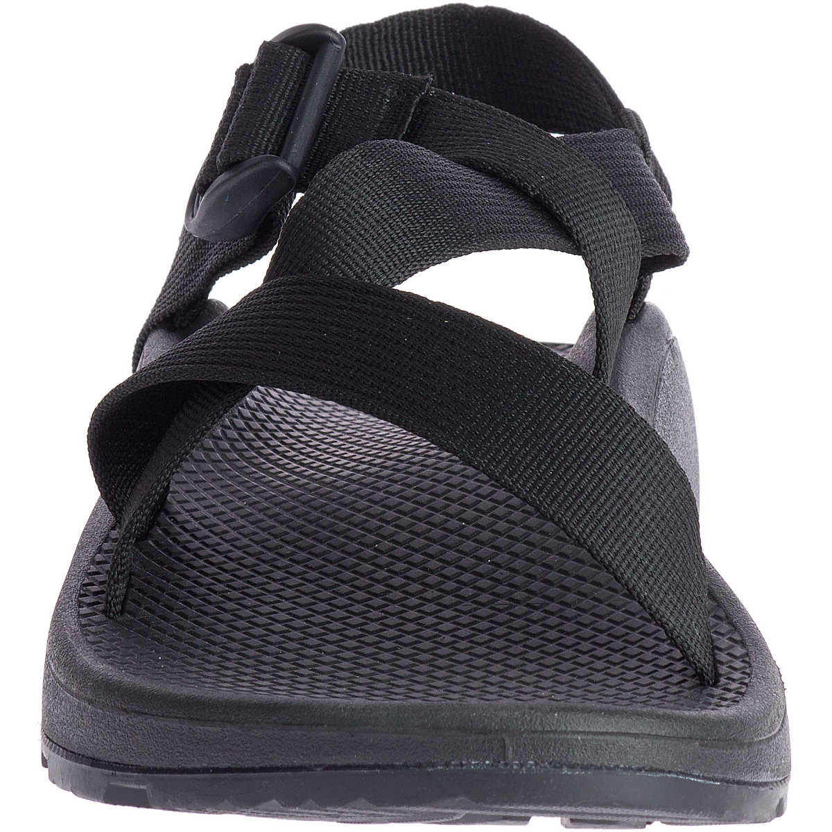 Men's Z/Cloud Adjustable Strap Cushioned Sandal | Solid Black - Image 3
