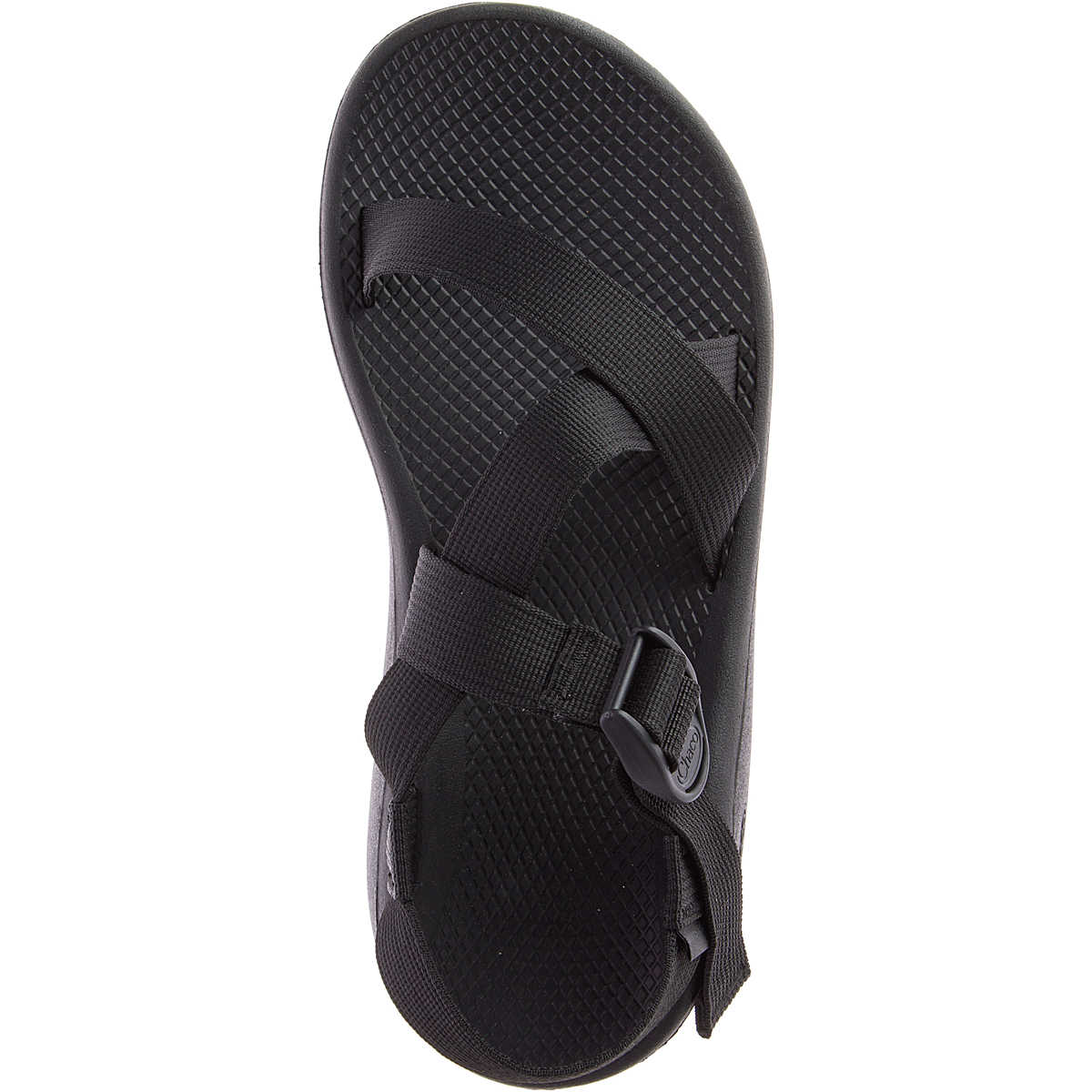 Men's Z/Cloud Adjustable Strap Cushioned Sandal | Solid Black - Image 5