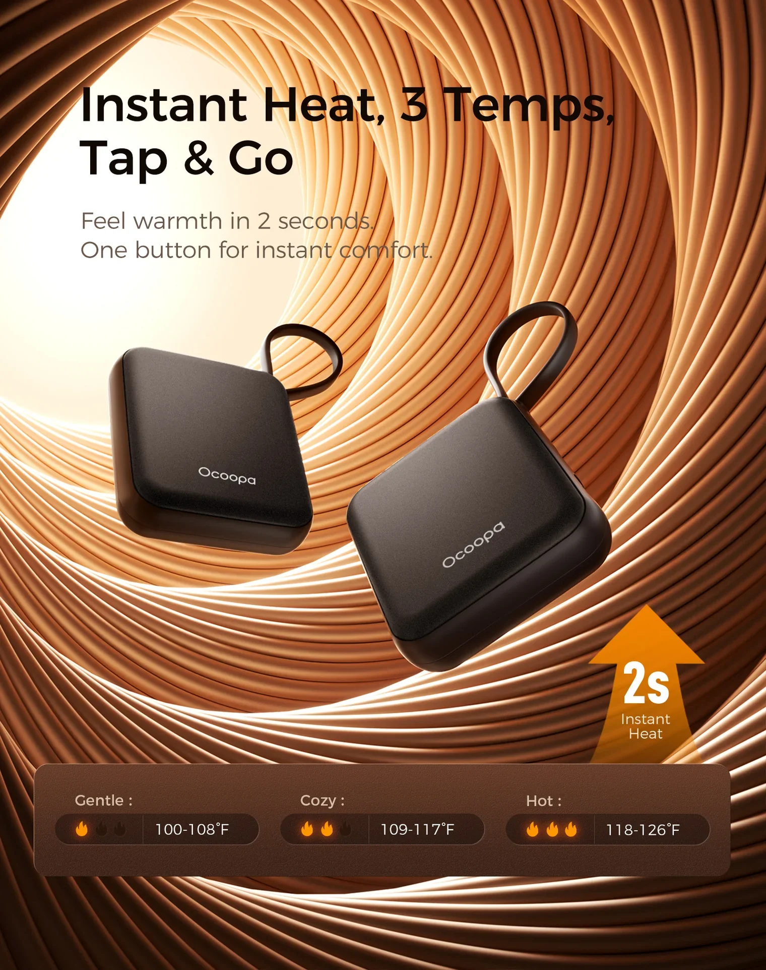 UT5 Nano Hand Warmer | Black - Image 3