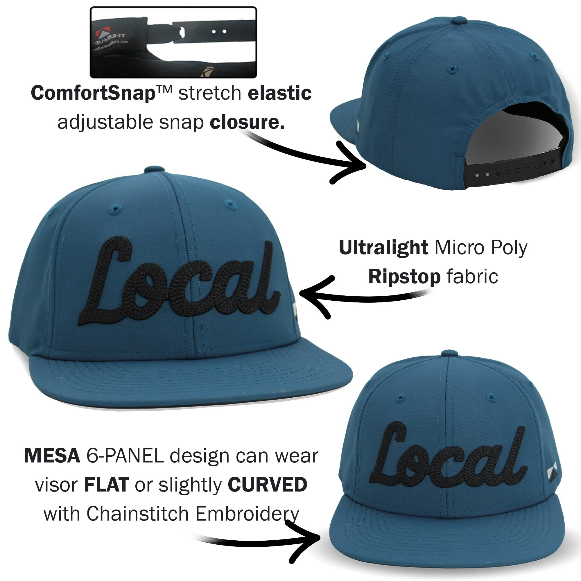 New LOCAL 6-Panel Mesa Baseball Cap - Image 14