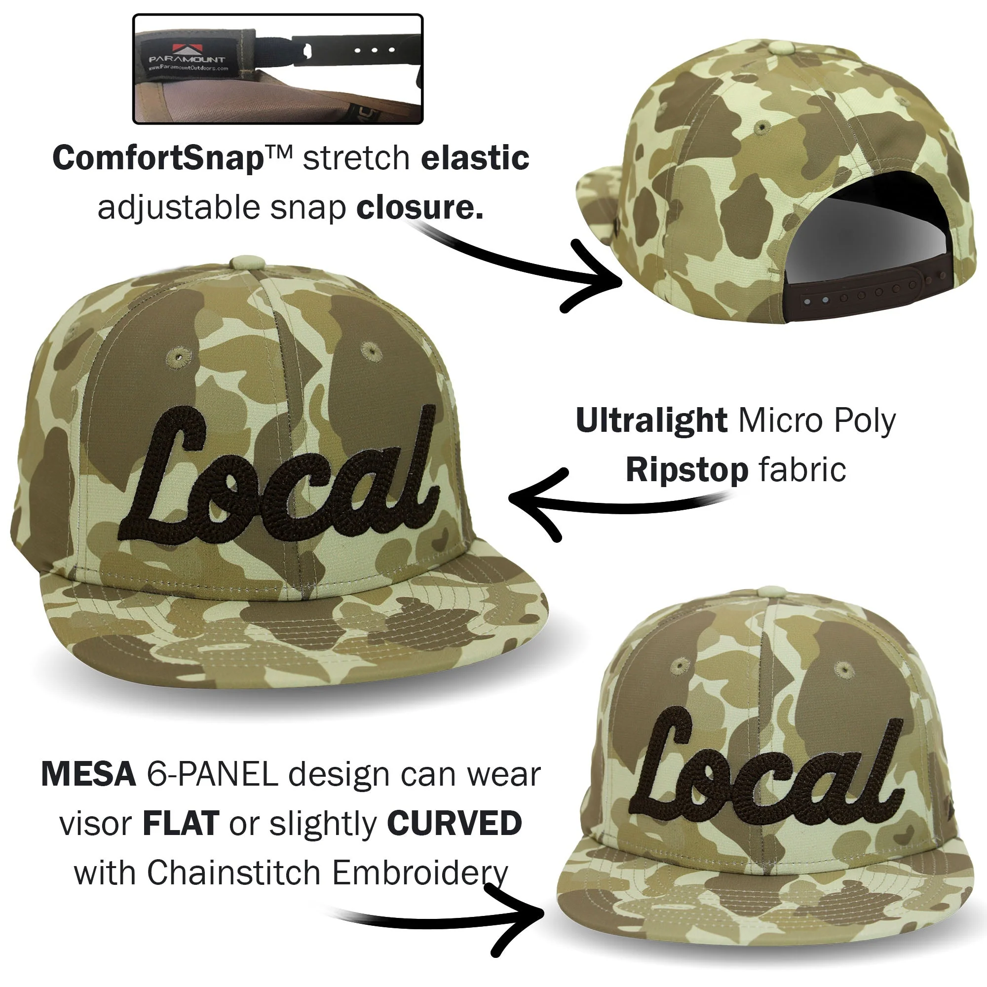 New LOCAL 6-Panel Mesa Baseball Cap - Image 4