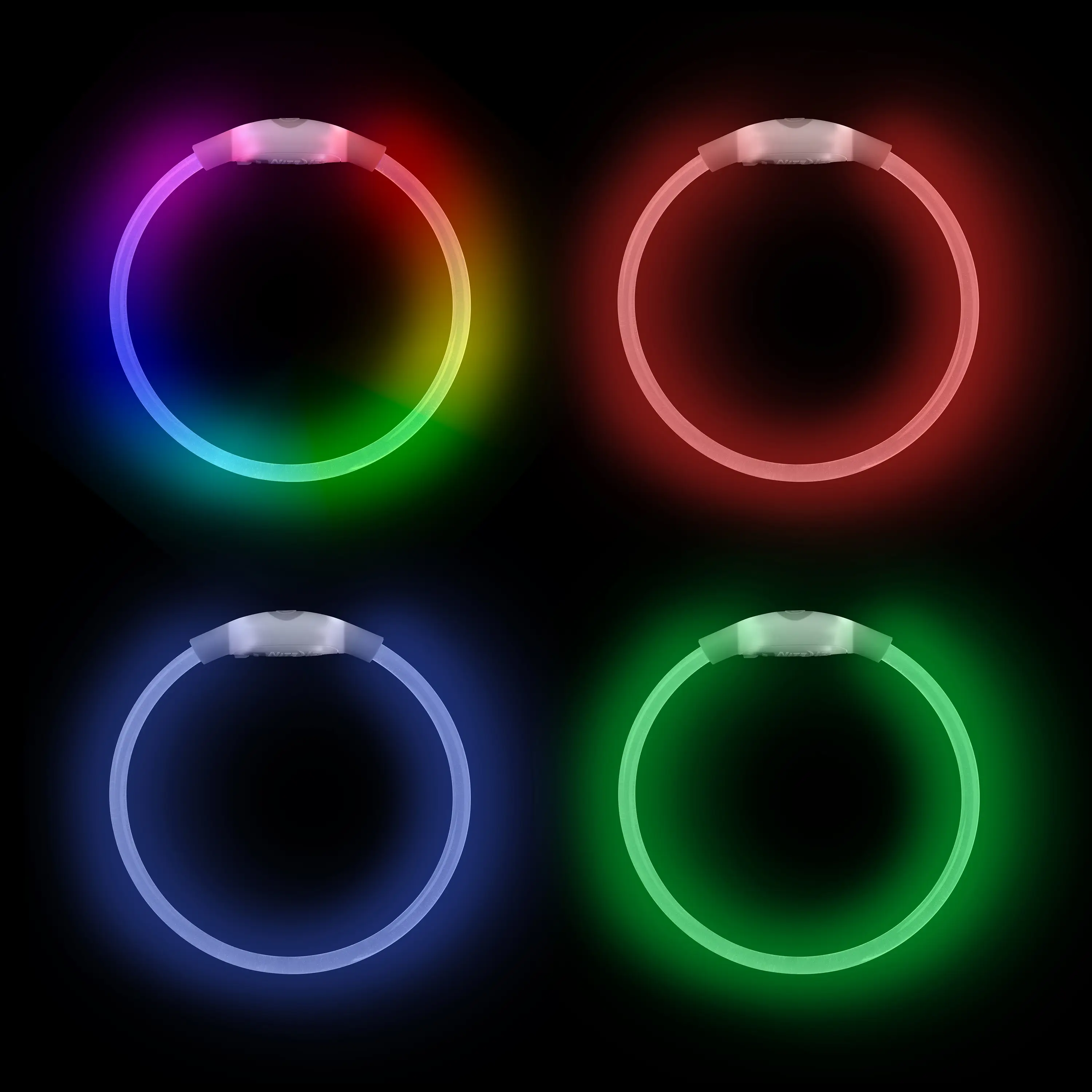NiteMeow Rechargeable LED Cat Safety Necklace | Disco - Image 2