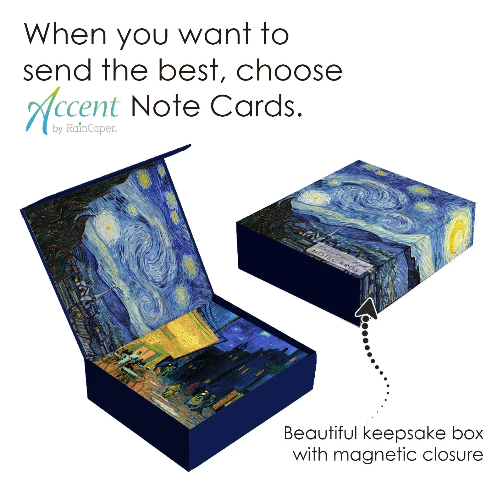 Note Cards Gift Pack | Van Gogh At Night - Image 3