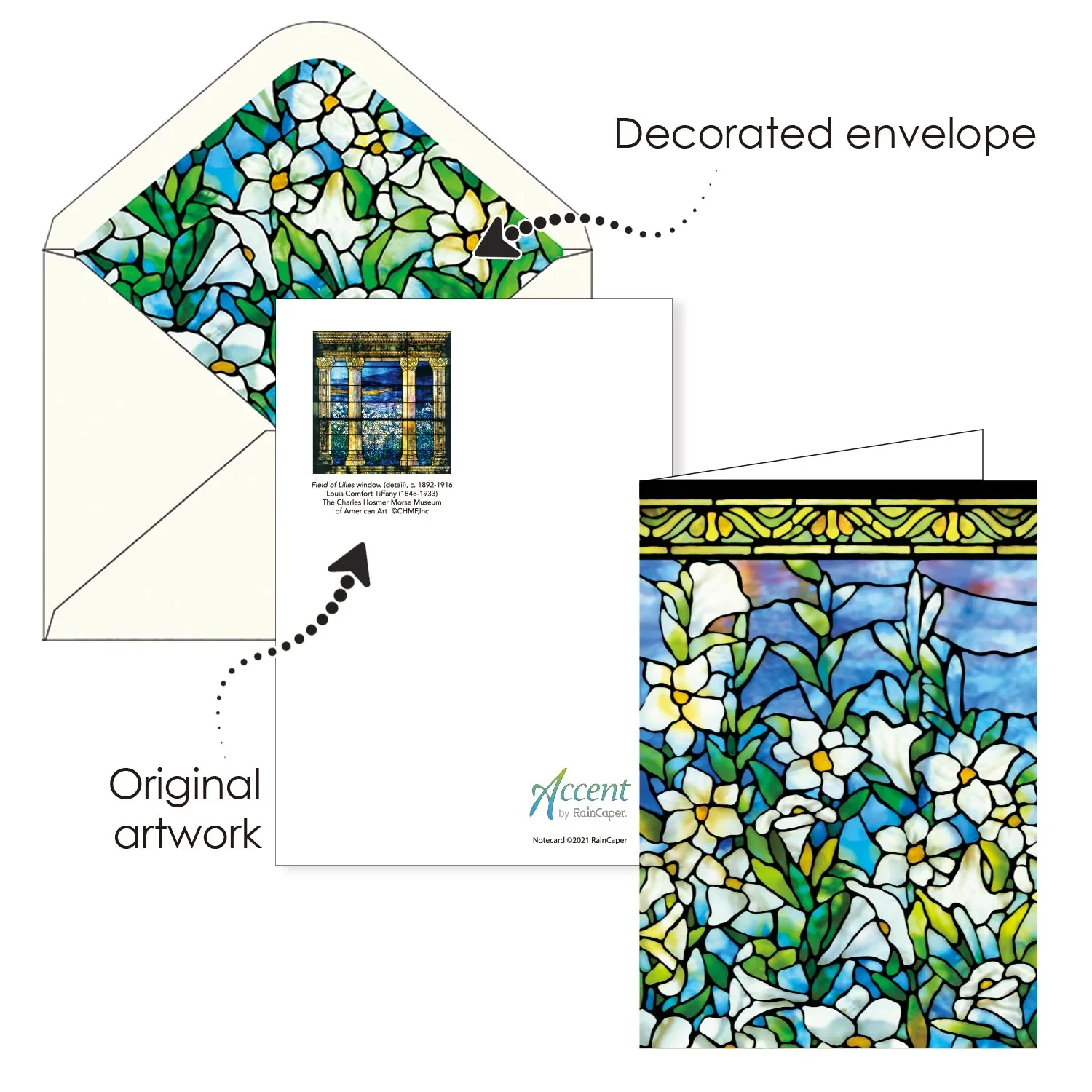 Note Cards Gift Pack | Tiffany Stained Glass - Image 3