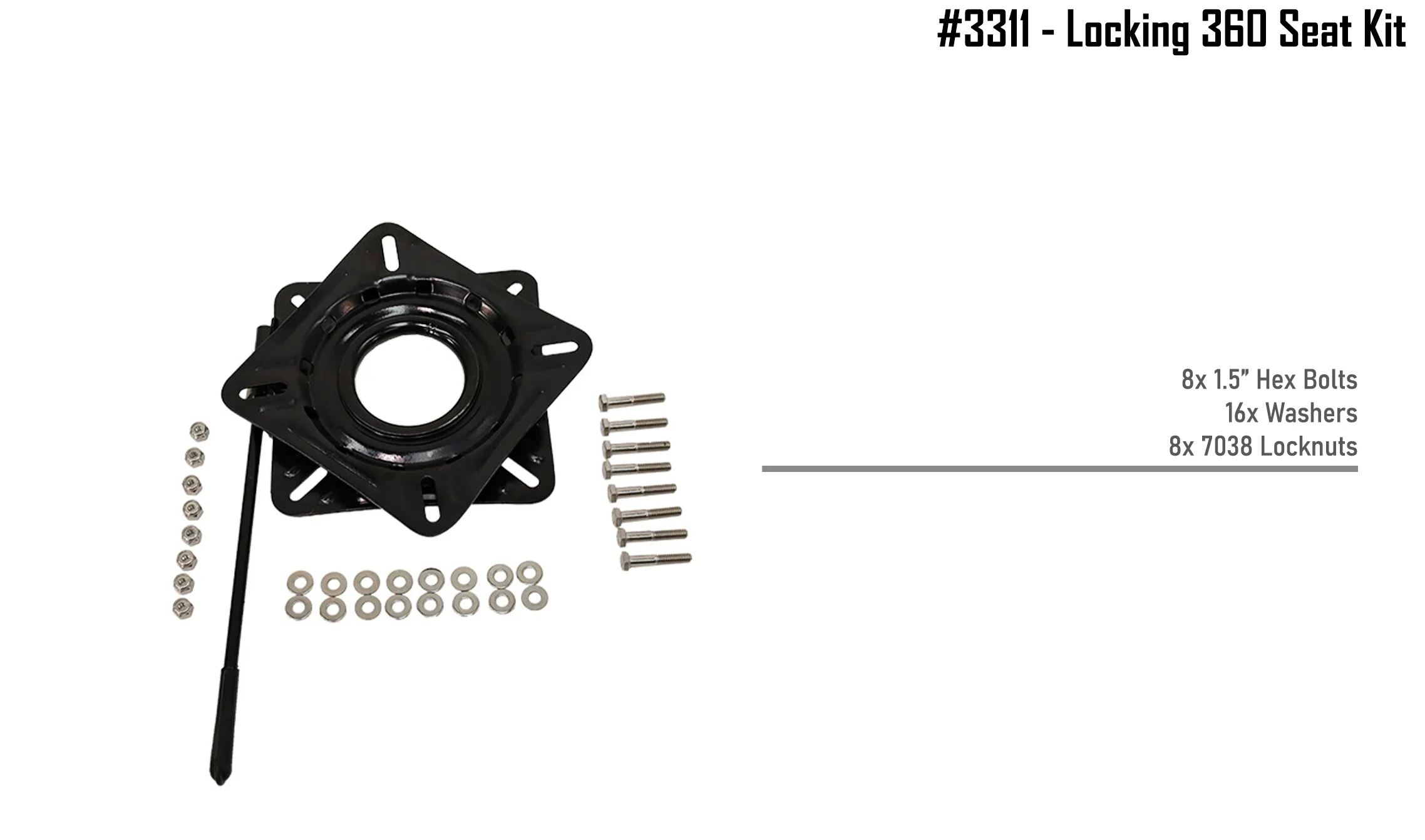 NuCanoe Locking 360 Seat Kit - Image 4
