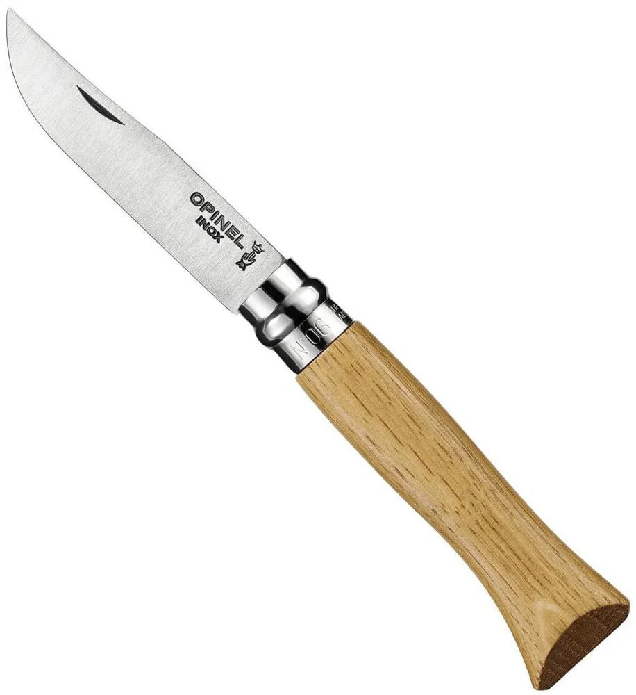Opinel No6 Folding Knife with Oak Handle - Image 2