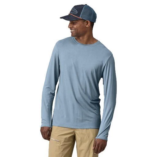 Patagonia Mens Tropic Comfort Natural UPF Crew Long Sleeve Shirt