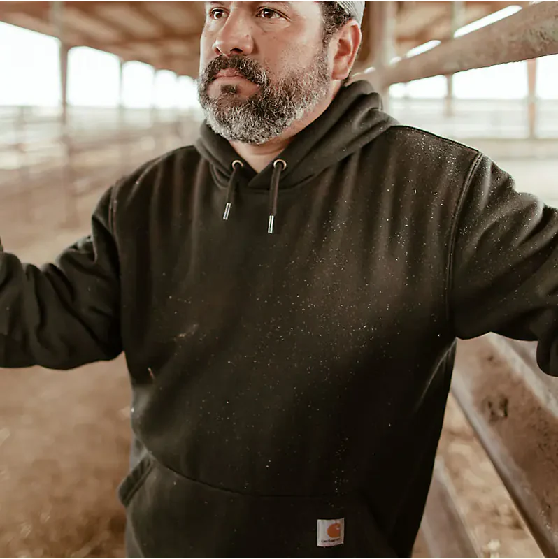 Paxton Heavyweight Hoodie | Black - Image 2