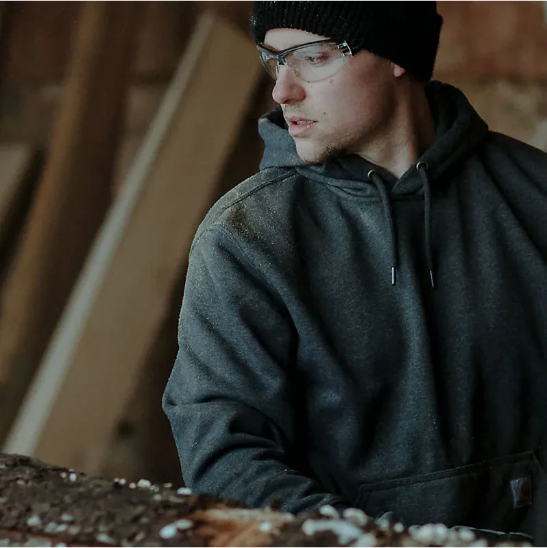 Paxton Heavyweight Hoodie | Carbon Heather - Image 2