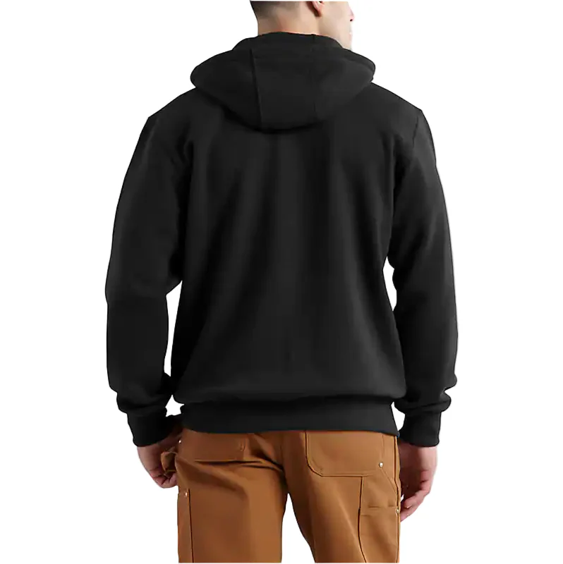 Paxton Heavyweight Full-Zip Sweatshirt | Black - Image 2