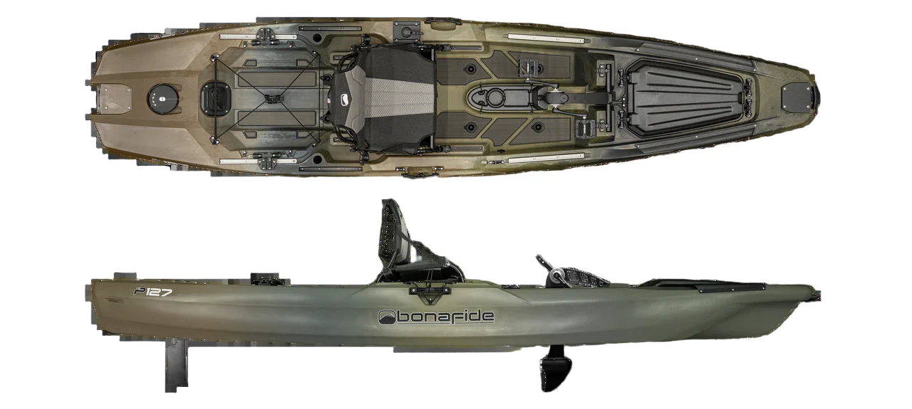 Bonafide Kayaks Pedal Fishing Kayak P127 | Camo